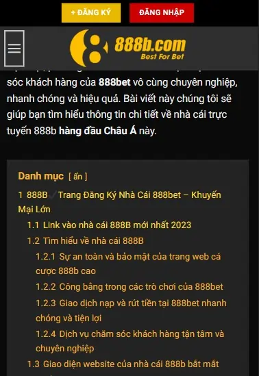 Ấn vào nút đăng ký tại trên cùng của giao diện 888bvn.cc